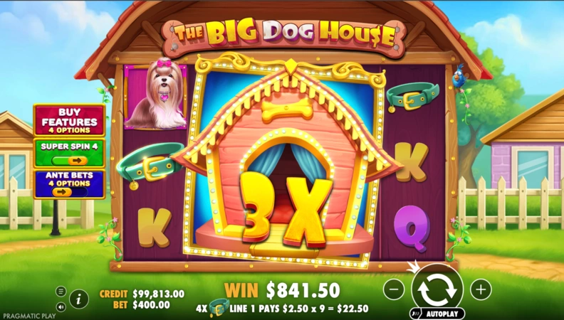 Partida de The Big Dog House en Pin-Up Casino